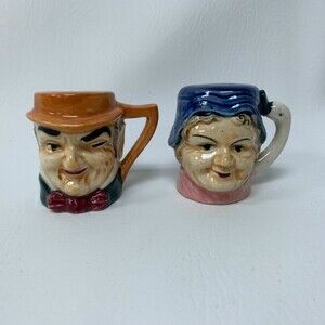 Vintage Man Woman Salt & Pepper Shakers Made in Japan